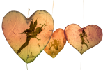 Hearts with fairies inside